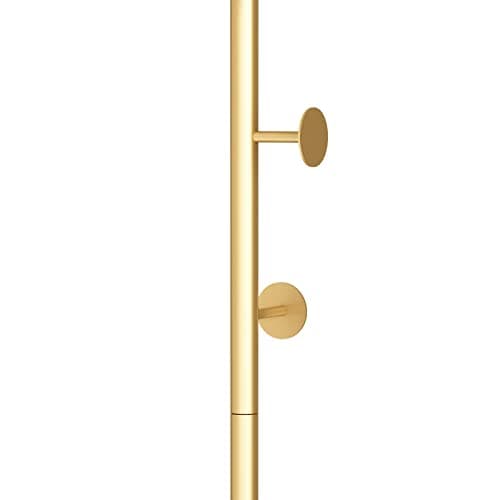 DR.IRON Modern Gold Freestanding Coat Tree with Marble Base & Umbrella Hanger