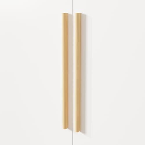 MOUMON White Armoire Wardrobe 3 Doors Cube Shelves 18.9" D x 47.2" W x 70" H