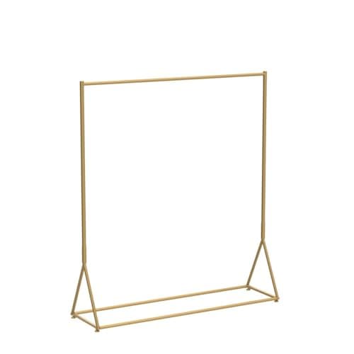 BOSURU Gold Freestanding Metal Clothes Rack, Heavy Duty & Easy Assembly, 59" L
