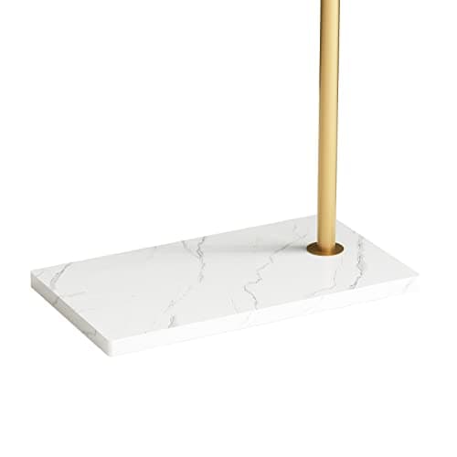 DR.IRON Modern Gold Freestanding Coat Tree with Marble Base & Umbrella Hanger