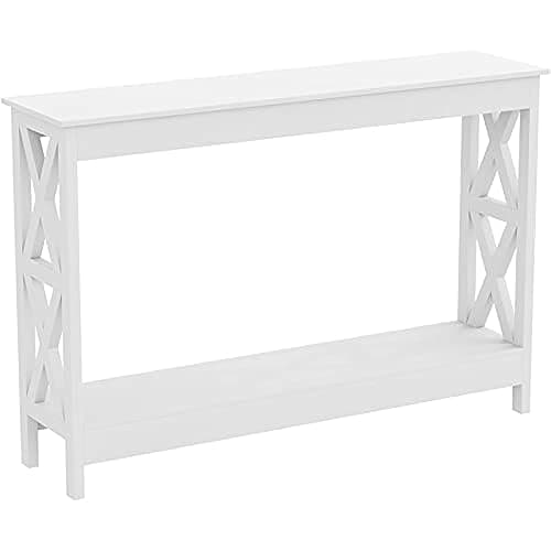 Safdie Rustic Console Table - Sturdy & Elegant Narrow Entrance Table