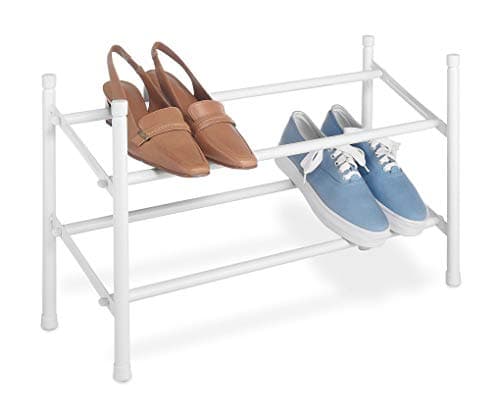 Whitmor 4 Tier Shoe Organizer - 24 Pair Entryway Rack, Easy Assembly
