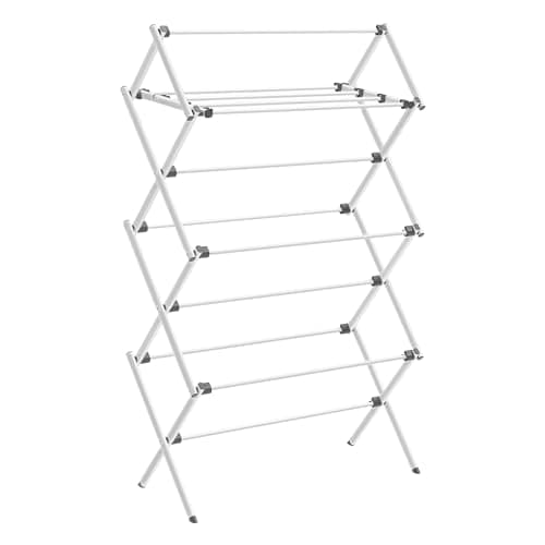 SONGMICS Folding White Outdoor Clothes Drying Rack ULLR770W01
