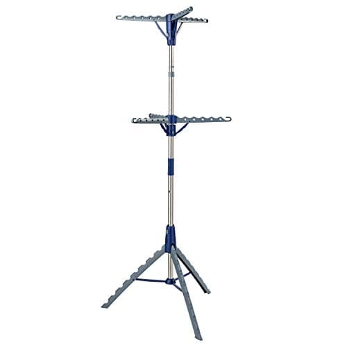 Honey-Can-Do Chrome 2-Tier Collapsible Tripod Clothes Drying Rack DRY-09220