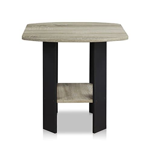 Furinno French Oak Grey/Black 2-Pack End Table