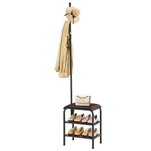 Console Table and Coat Rack Stand by Gewudraw