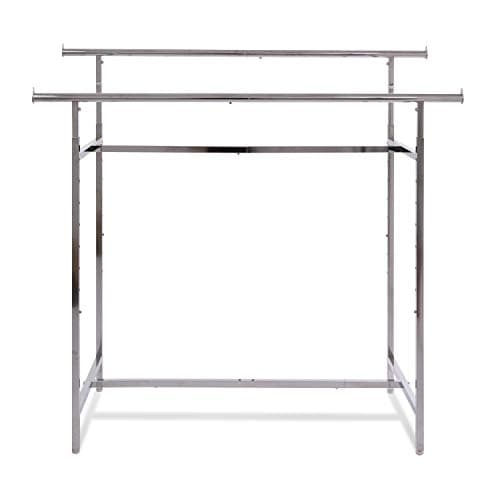 Econoco Chrome Double Bar Hangrail Rack