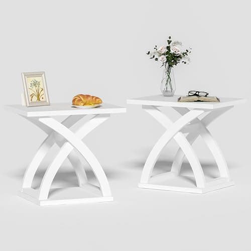 X-Design Espresso End Table Set with Storage (2 Pack)