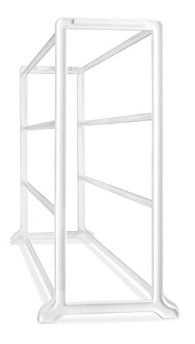 Whitmor White 4 Tier 20 Pair Floor Shoe Rack
