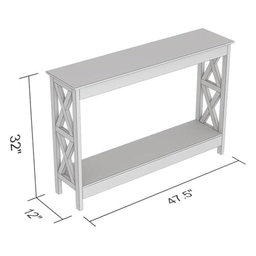 Safdie Rustic Console Table - Sturdy & Elegant Narrow Entrance Table