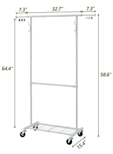 Double Rod Garment Rack