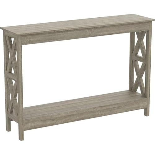 Safdie Rustic Console Table - Sturdy & Elegant Narrow Entrance Table