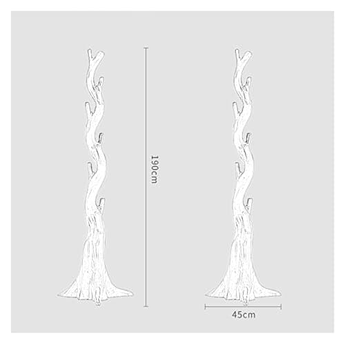 GLigeT Whole Tree Minimalist Wood Coat Rack Stand