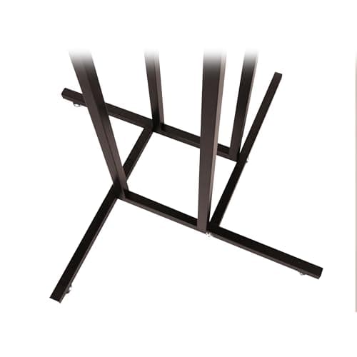 SSWBasics Black 4-Way Adjustable Clothing Rack - Slanted Arms, Adjustable Height 48-72"