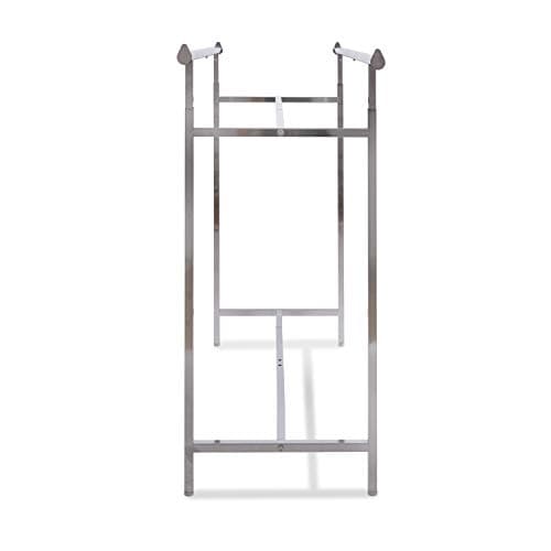 Econoco Chrome Double Bar Hangrail Rack