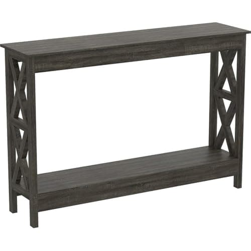Safdie Rustic Console Table - Sturdy & Elegant Narrow Entrance Table