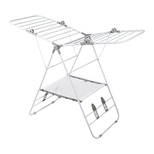 Honey-Can-Do Large Expandable Gullwing Clothes Drying Rack - White DRY-09805