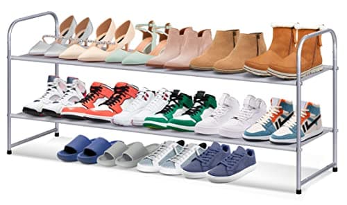 AOODA 4-Tier Bronze Shoe Rack for Wide Shoe Storage (30 Pairs)