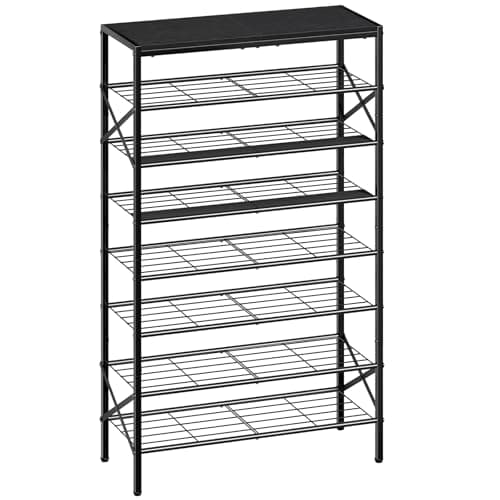 6-Tier Metal Shoe Organizer for Entryway and Closet