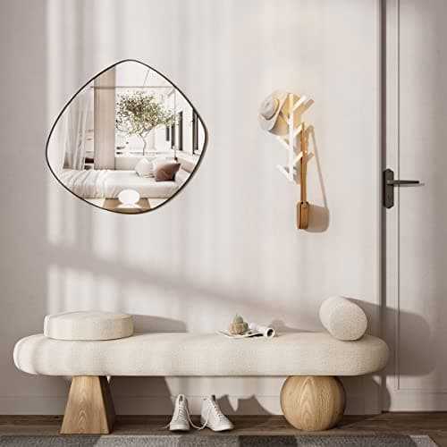 RRG White Metal Vertical Hat & Coat Rack, 16" High, Wall Mountable