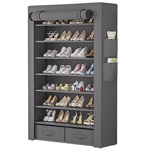10-Tier Large Capacity Shoe Rack for Entryway Closet Free Standing Storage Cabinet