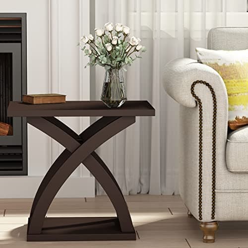 X-Design Espresso End Table Set with Storage (2 Pack)