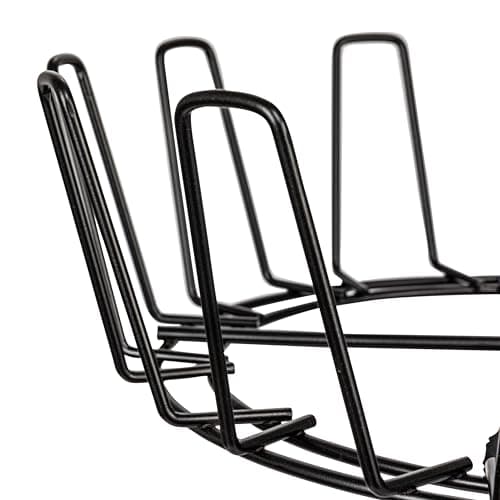 Matte Black 4-Tier Shoe Storage Tree for Household Essentials