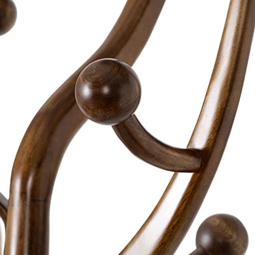 Wooden Coat Rack with 8 Hooks - Creative Tree Branch Design for Entryway, Hallway, Bedroom - Holds up to 160lb
