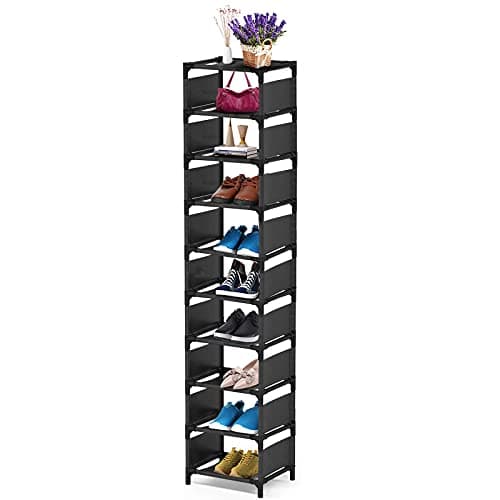Space-Saving 10-Tier Shoe Rack for Entryway Closet