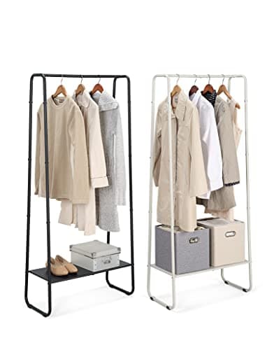 SunnyPoint White Freestanding Clothes Rack & Organizer
