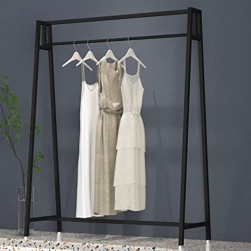 HOMEKAYT Gold Modern Metal Heavy Duty Garment Rack 47"LS