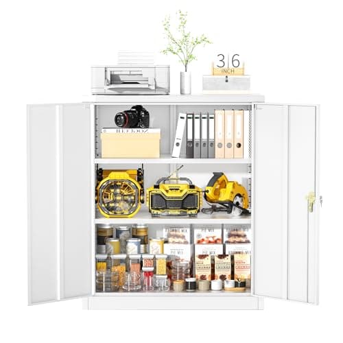 Black Greenvelly Metal Storage Wardrobe Cabinett with Doors, Hanging Rod, 72" Steel Closet for Home Office School