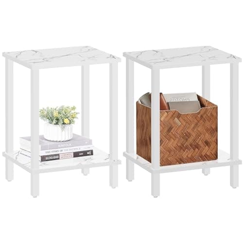 TUTOTAK End Tables Set of 2 for Small Spaces