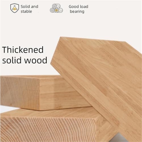 White Foldable Solid Wood Double Rod Clothes Hanger, 81.5cmStorage Rack
