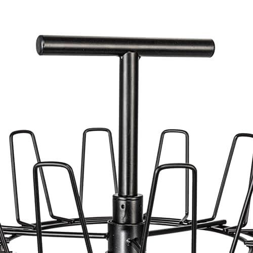Matte Black 4-Tier Shoe Storage Tree for Household Essentials