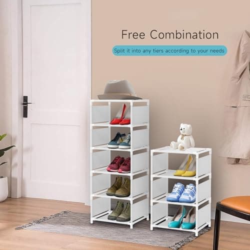 Space-Saving 10-Tier Shoe Rack for Entryway Closet
