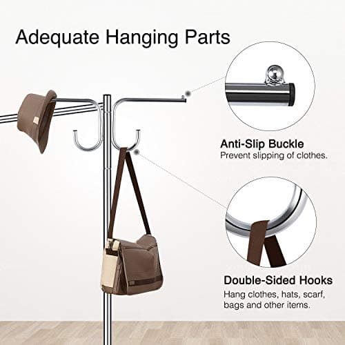 GREENSTELL Industrial Pipe Z Base Clothing Rack with Brakes, White (59x24x68 inches)