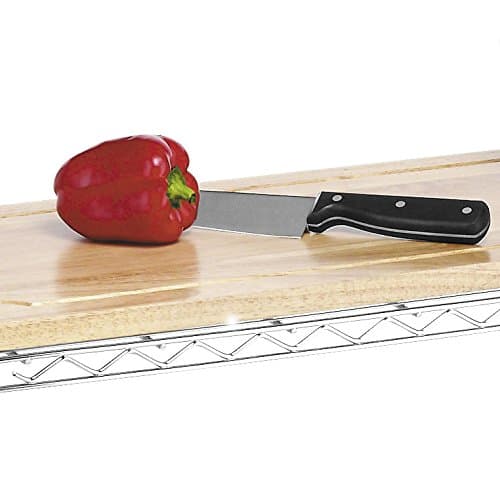 Whitmor Supreme Baker's Rack with Removable Wood Cutting Board - Chrome