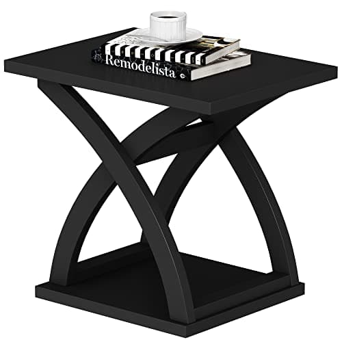 X-Design Espresso End Table Set with Storage (2 Pack)