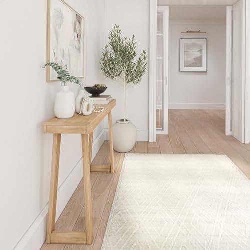 Plank+Beam Solid Wood Console Table, Blonde, 36 Inch, Easy Assembly