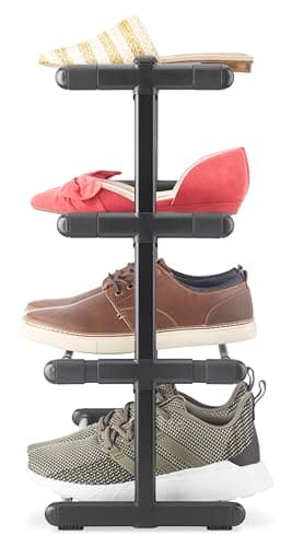 Whitmor 4 Tier Shoe Organizer - 24 Pair Entryway Rack, Easy Assembly