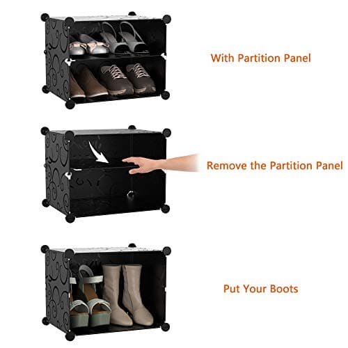 8-Tier HOMIDEC Shoe Storage Cabinet for Closet Entryway Organizer