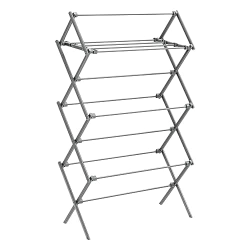 SONGMICS Folding White Outdoor Clothes Drying Rack ULLR770W01