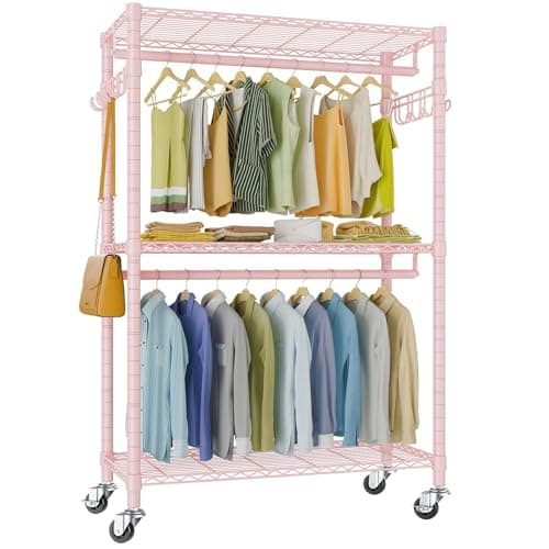 Vipek R2 Plus Black Freestanding Metal Clothes Storage Rack