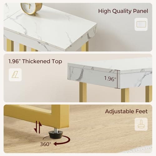 Marble Gold Console Table, Modern Entrance Sofa Table, CTJM12201