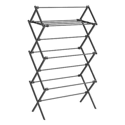 SONGMICS Folding White Outdoor Clothes Drying Rack ULLR770W01