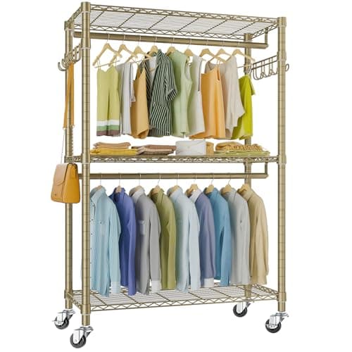 Vipek R2 Plus Black Freestanding Metal Clothes Storage Rack