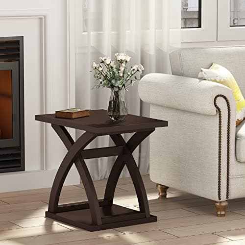 X-Design Espresso End Table Set with Storage (2 Pack)