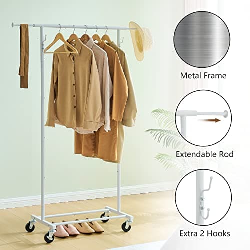 Double and Single Rod Garment Racks by Gewudraw