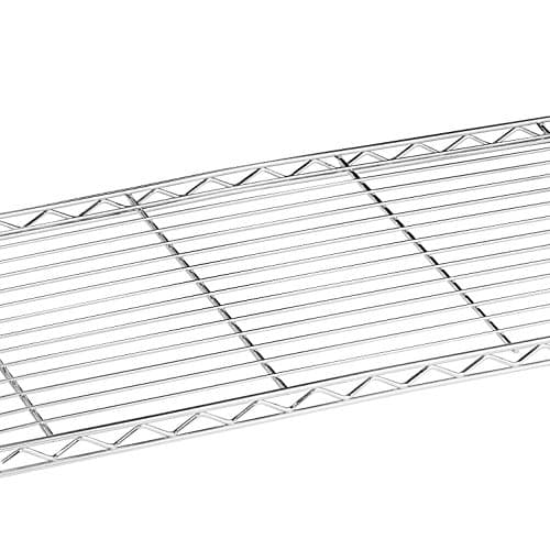 Whitmor Chrome Double Shelf Rolling Garment Organizer